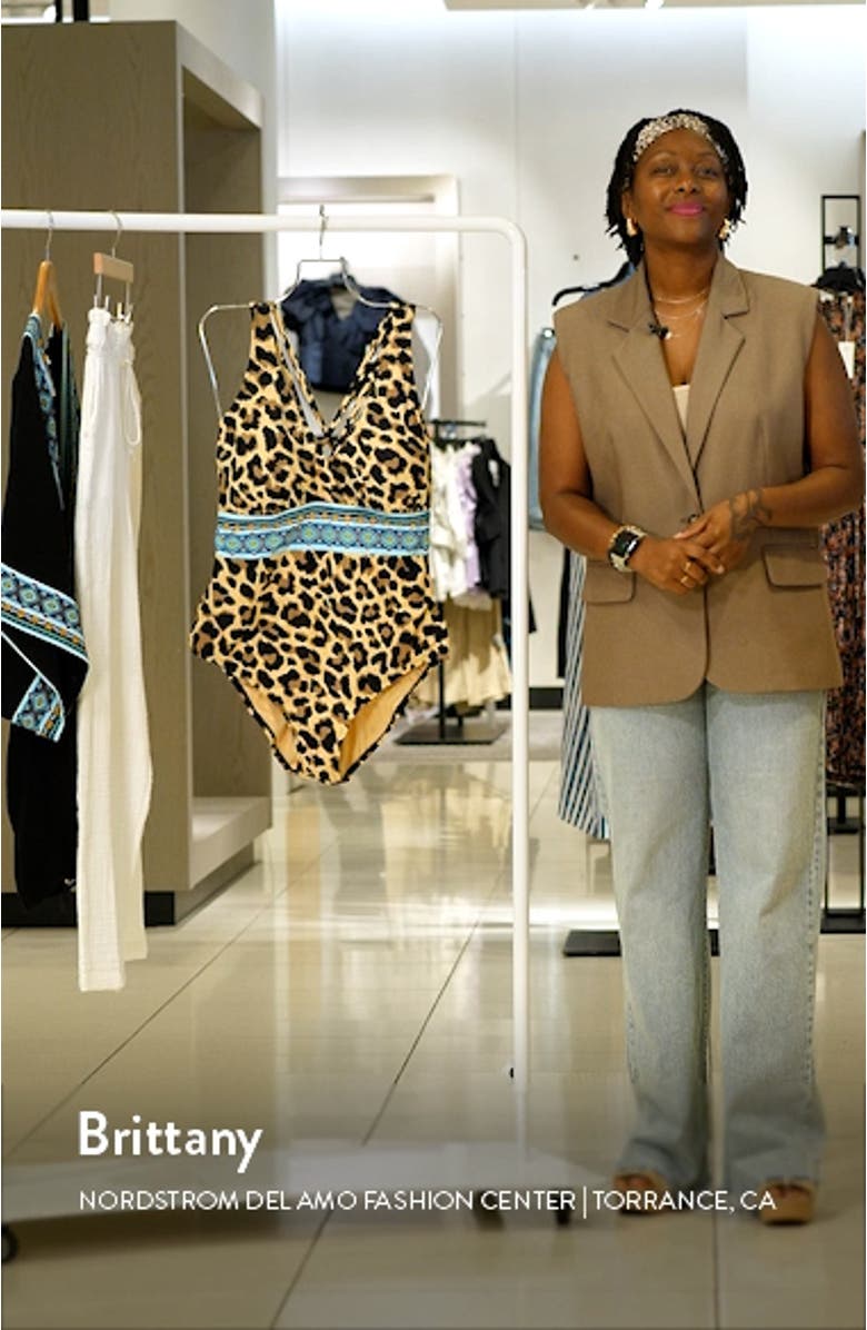 Running Cross Back One-Piece Swimsuit, sales video thumbnail