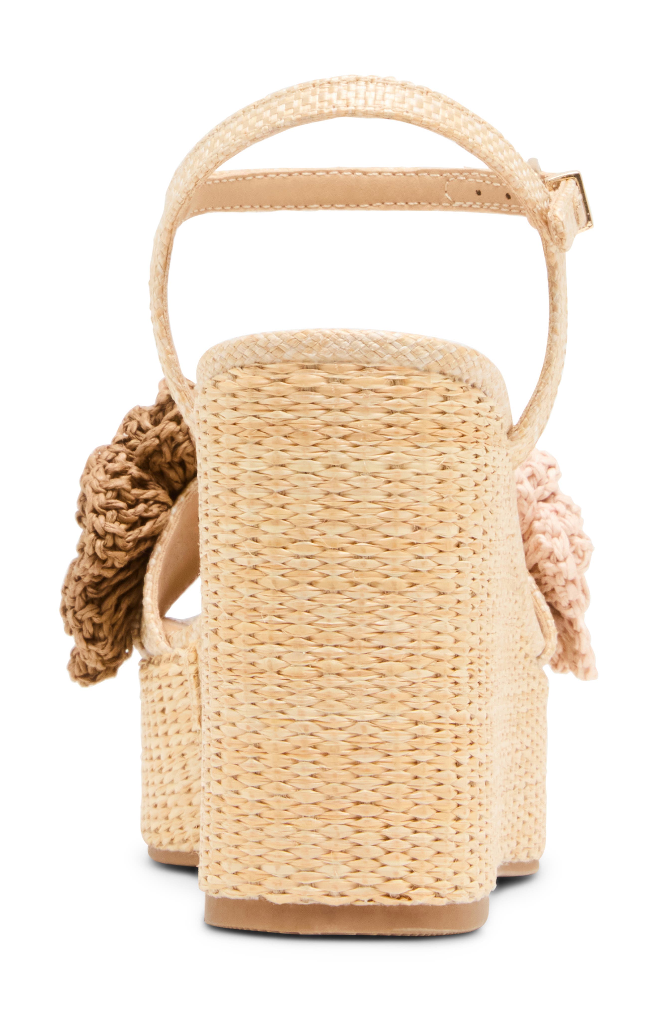 Madden Girl <p>Shoree Raffia Wedge Sandal (Women)</p>, Alternate, color, Natural Multi