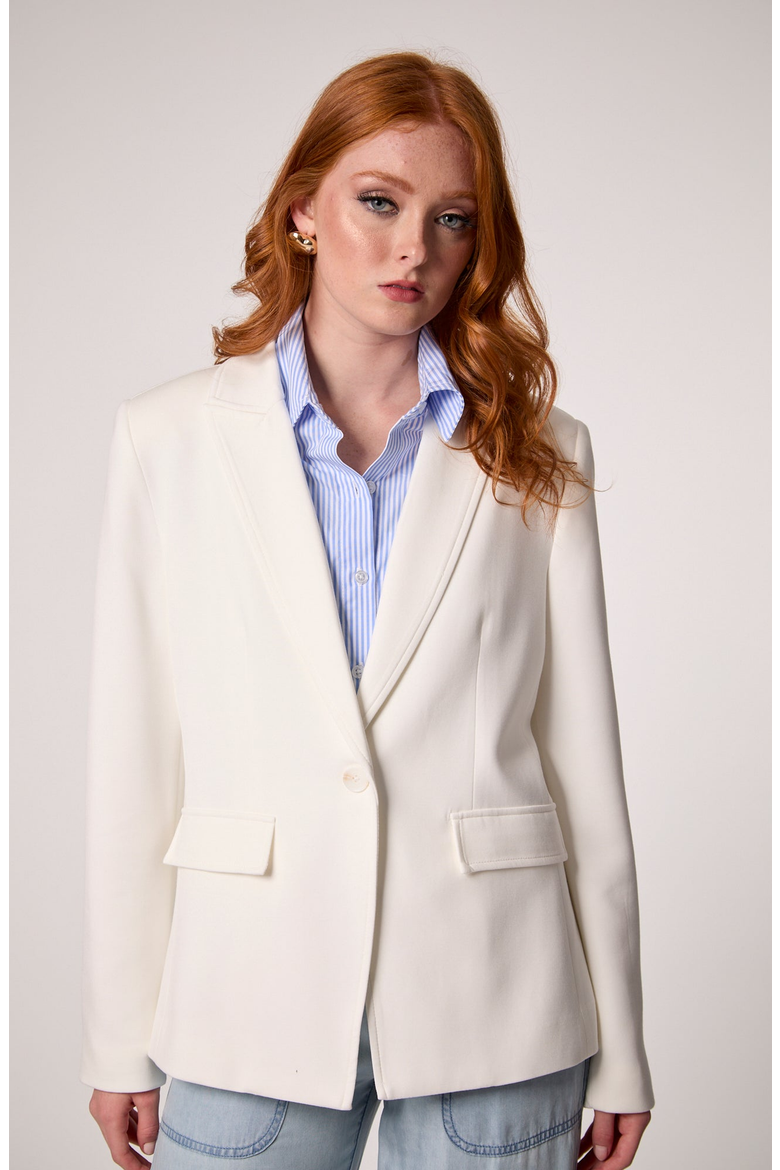 Helen Blazer in Whipped Cream With Removable Shirt Insert, Alternate, color, Whipped Cream