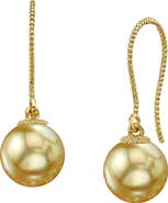 The Pearl Source Golden South Sea Pearl Cindy Earrings
