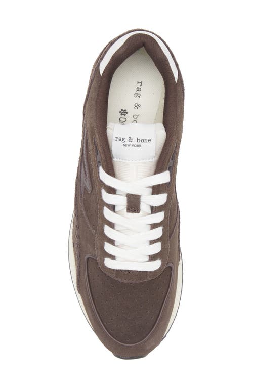 Rag & Bone Drift Runner Sneaker In Dark Espresso Suede