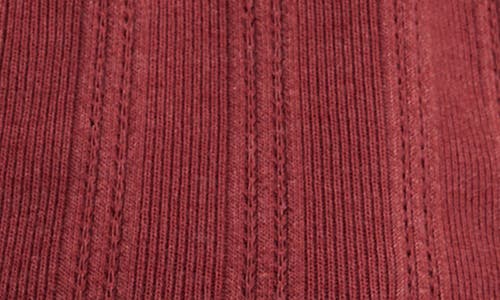 Lucky Brand Ribbed Henley In Red