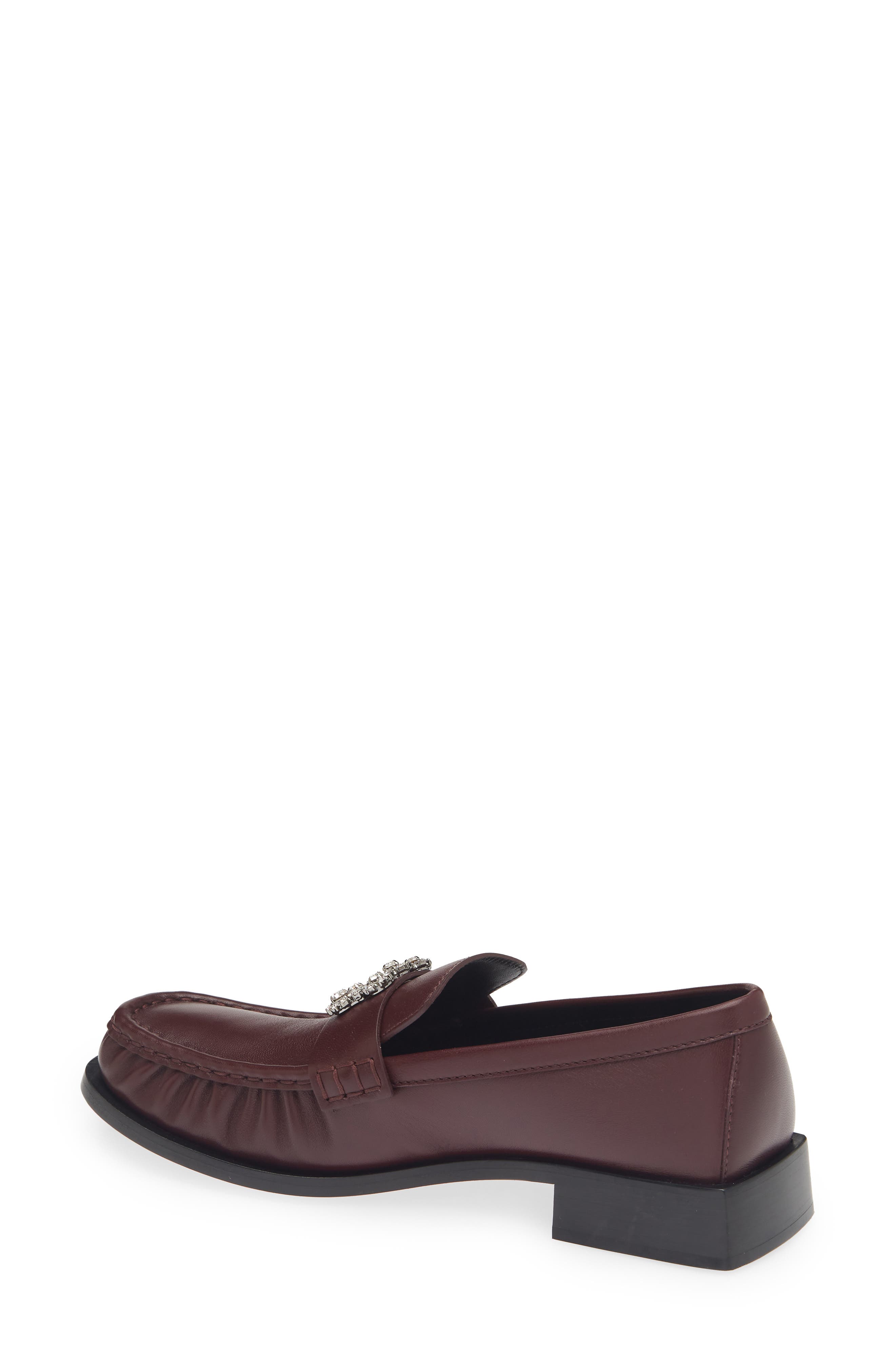 Viv Moc Strass Loafer, Alternate, color, BORDEAUX SCURO