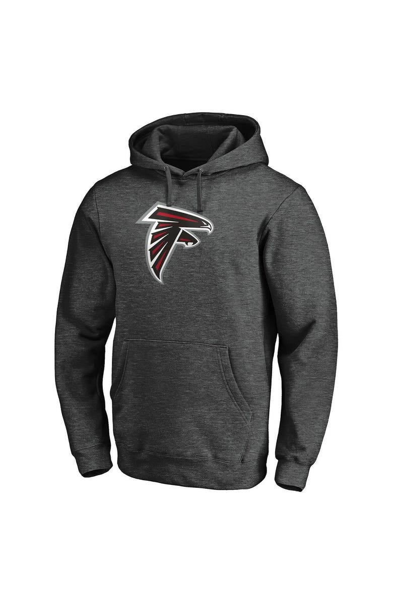 FANATICS Men's Fanatics Branded Heathered Charcoal Atlanta Falcons Big & Tall Primary Logo Pullover Hoodie, Alternate, color, 