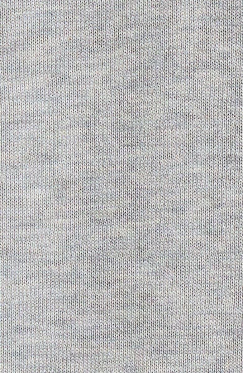 Jack Victor Francois Long Sleeve Cotton & Silk Polo Sweater, Alternate, color, Light Grey