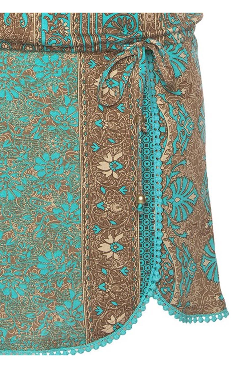 LASCANA Women's Crochet Hem Dress, Alternate, color, Turquoise Multi