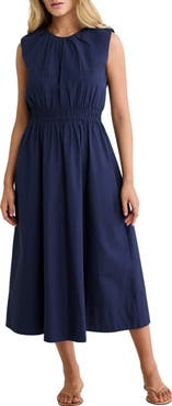 nz BY NIC AND ZOE Dakota Sleeveless Poplin Maxi Dress