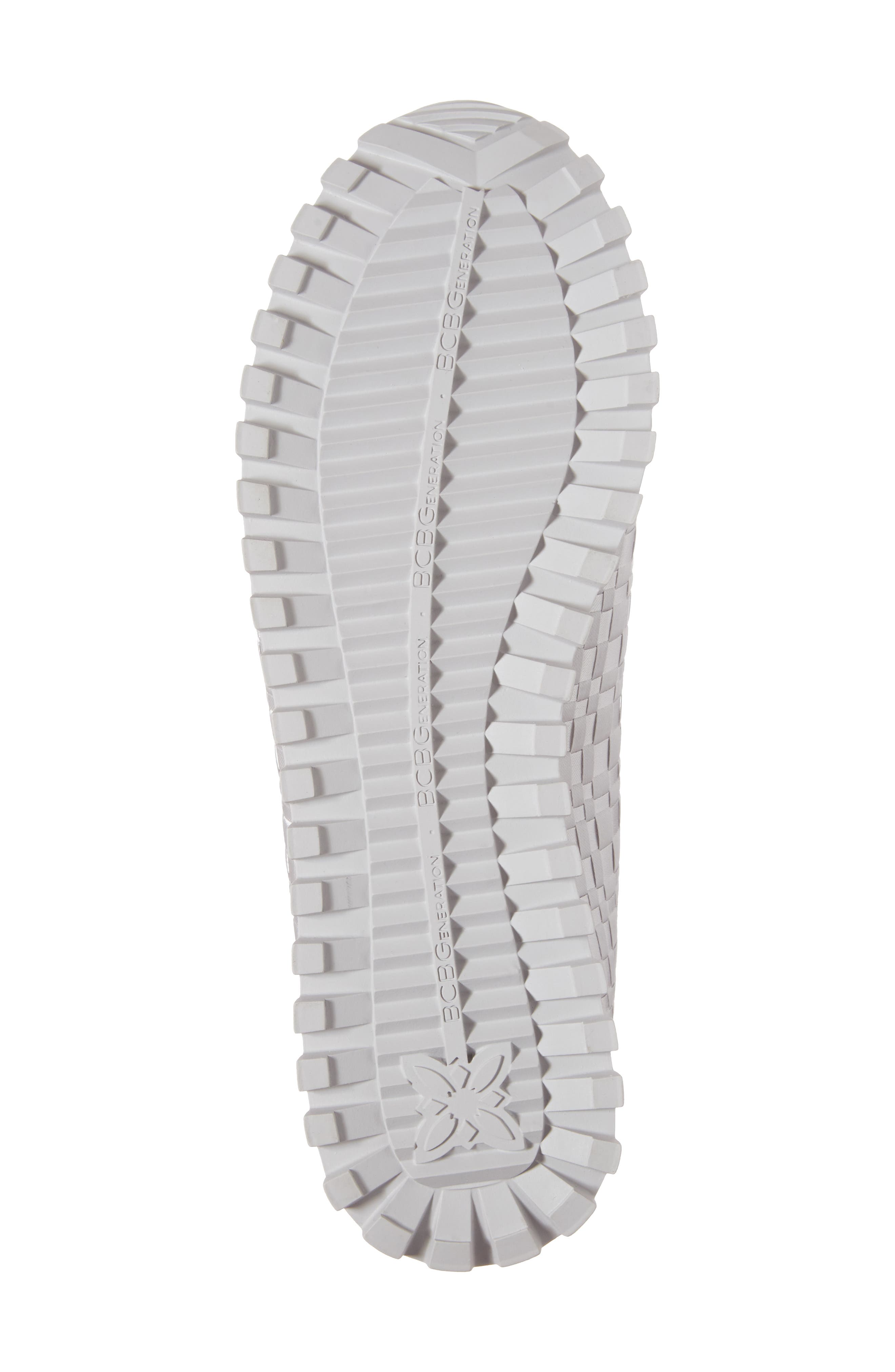 BCBG Lynn Sock Fit Woven Sneaker, Alternate, color, 