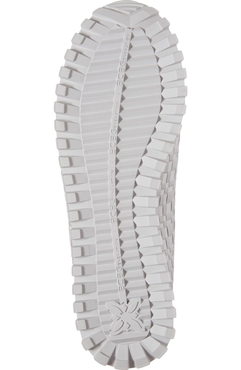BCBG Lynn Sock Fit Woven Sneaker, Alternate, color,