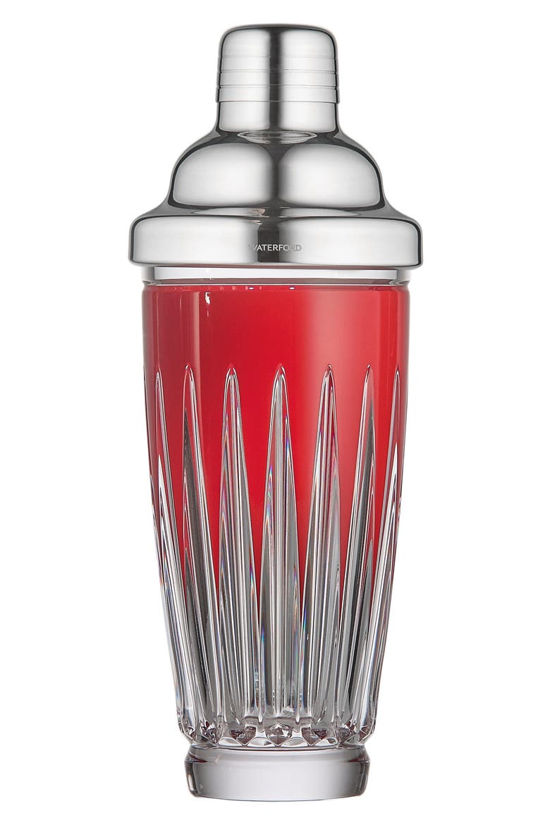 New Year Crystal Cocktail Shaker, Main, color, RED