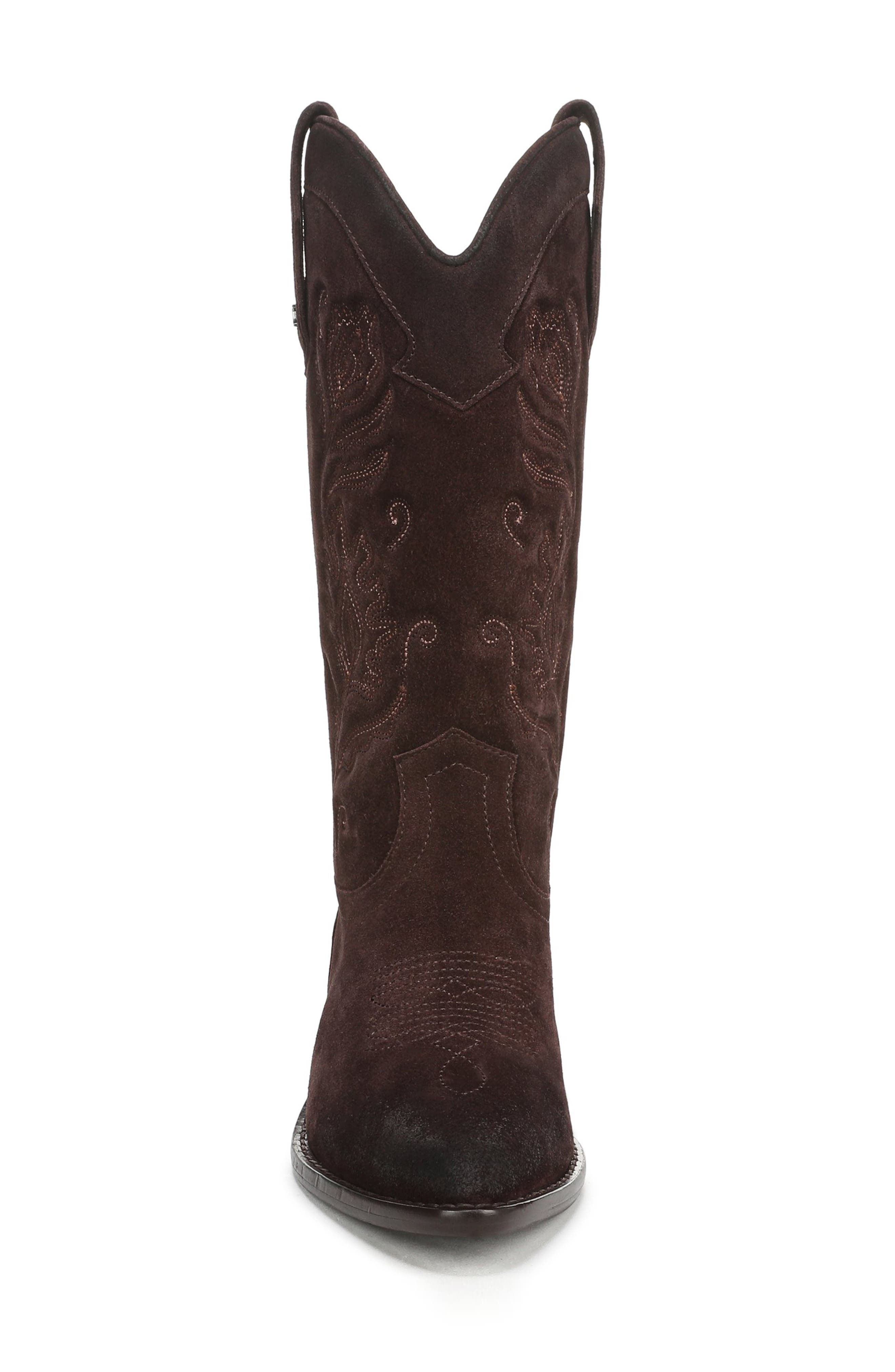 Sam Edelman Rue Western Boot, Alternate, color, Cafe Noir