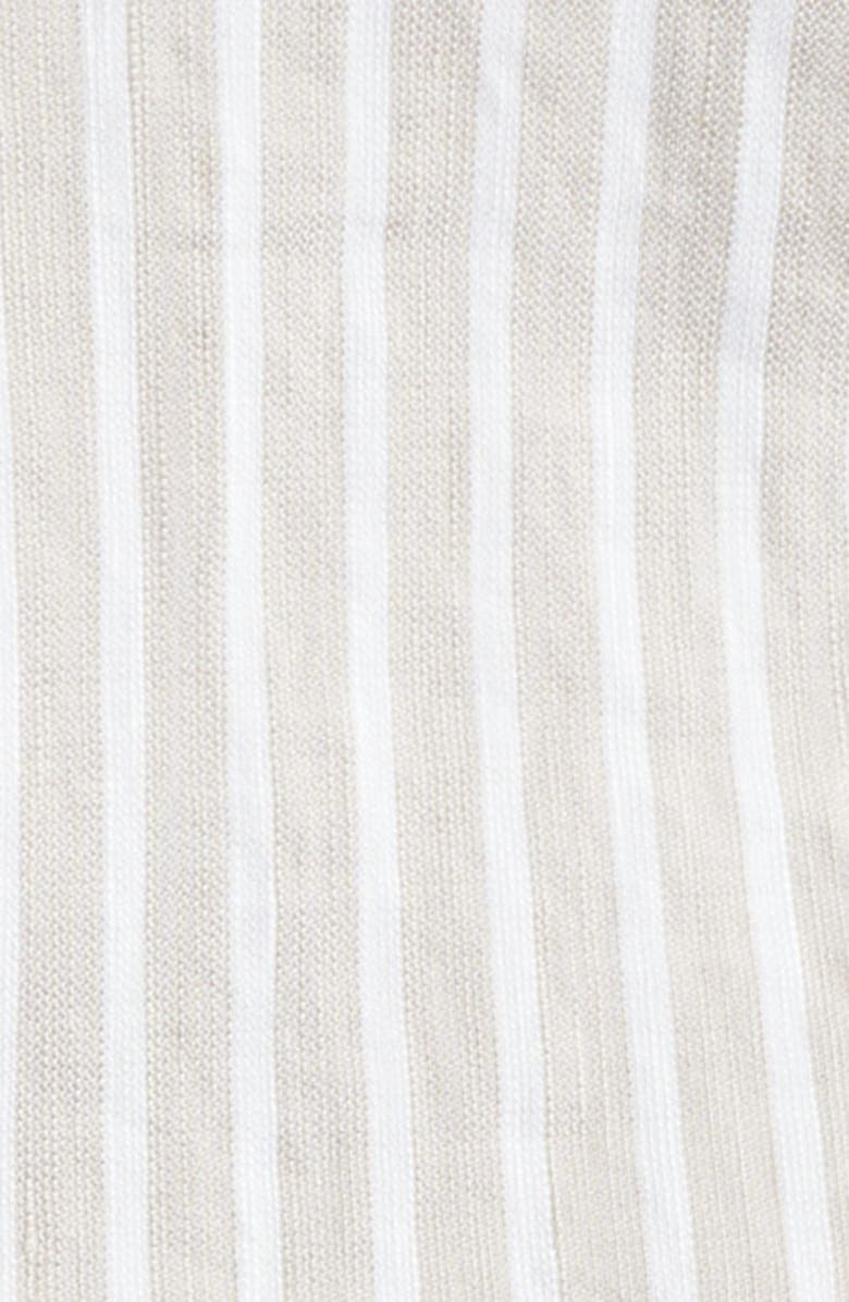 1863 by Eterna Soft Luxury Modern Fit Stripe Non-Iron Dress Shirt, Alternate, color, Beige
