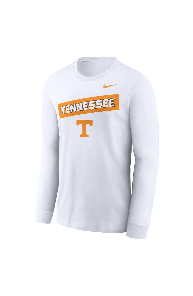 Nike Men's Nike White Tennessee Volunteers Two-Hit Classic Location Long Sleeve T-Shirt, Alternate, color, White