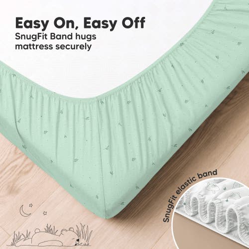 Keababies 2-pack Aereo Fitted Crib Sheets In Bunnies