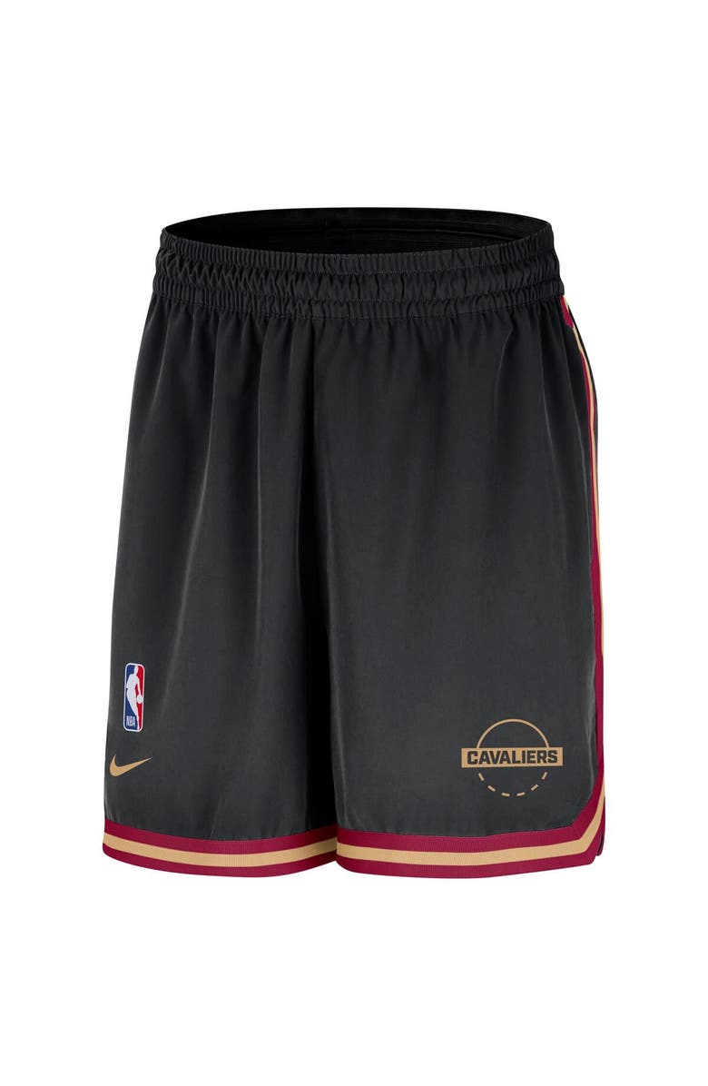 Nike Men's Nike Black Cleveland Cavaliers Authentic Practice DNA Woven Performance Shorts, Alternate, color, Black