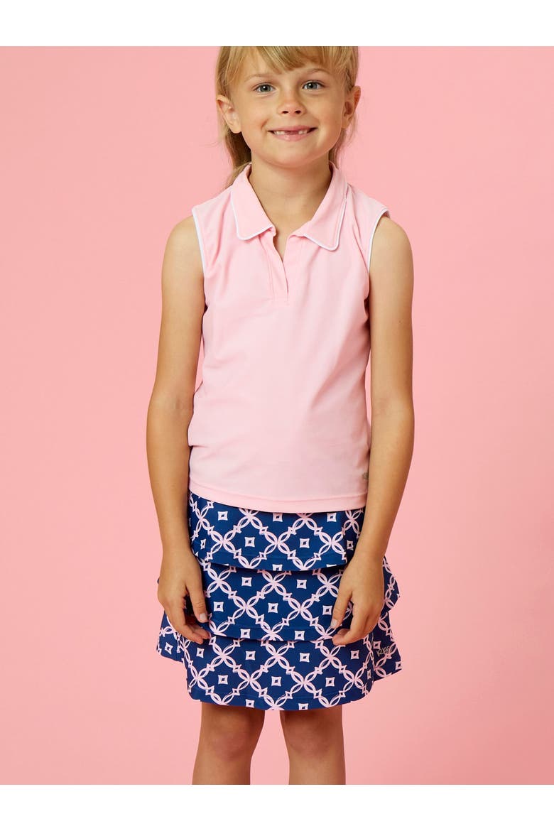 Girls Active Skort, Alternate, color, Navy Coastal Charm