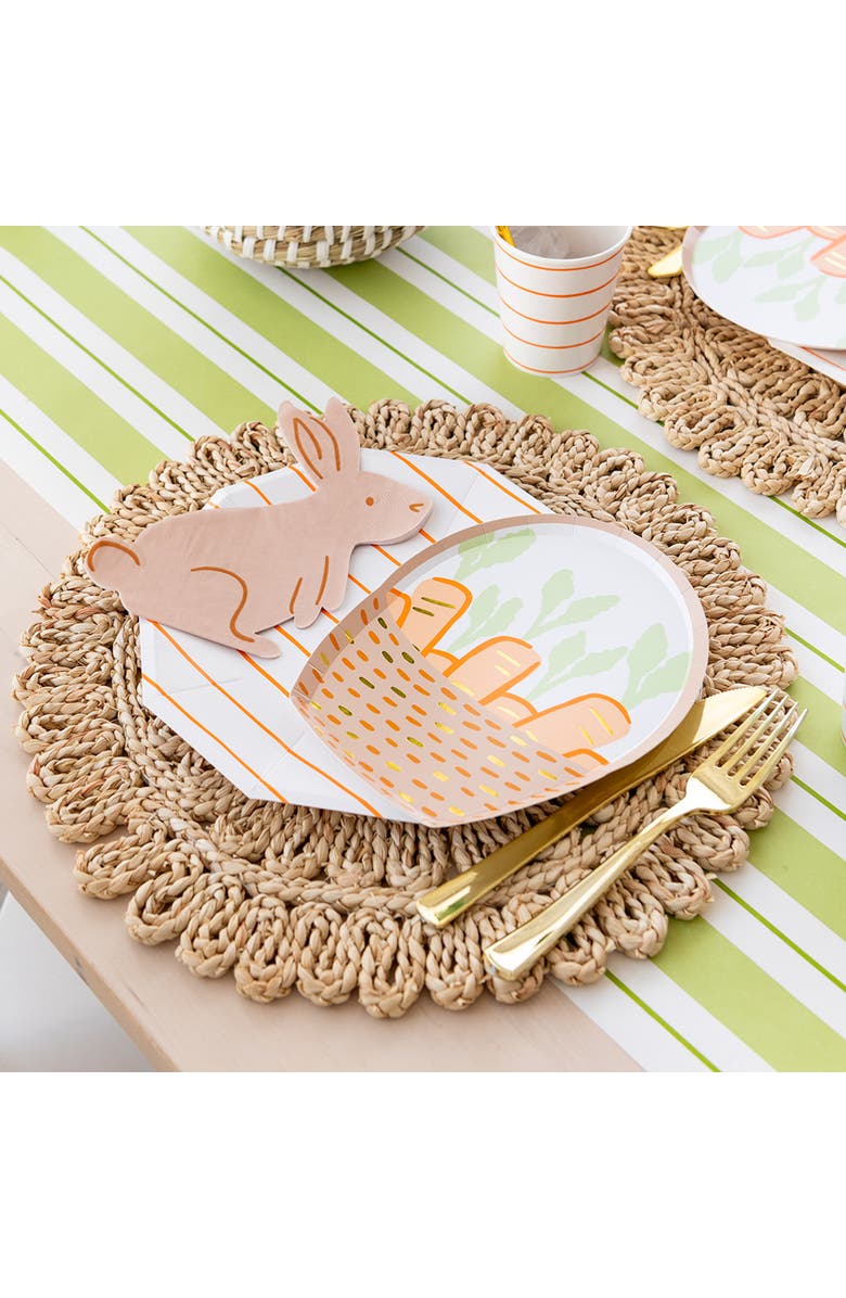 Daydream Society Bunnies In The Garden Basket Small Plates, Alternate, color, Asssorted Pre-Pack
