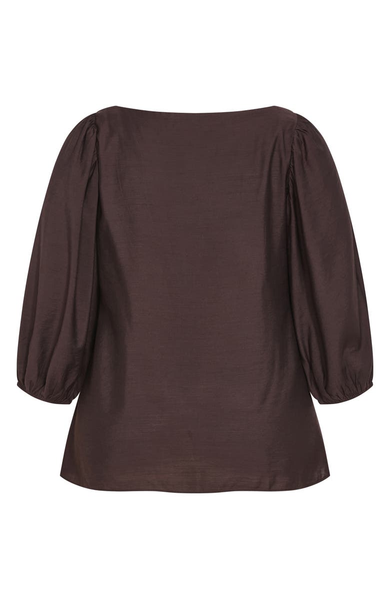 City Chic Immy Puff Sleeve Top, Alternate, color,