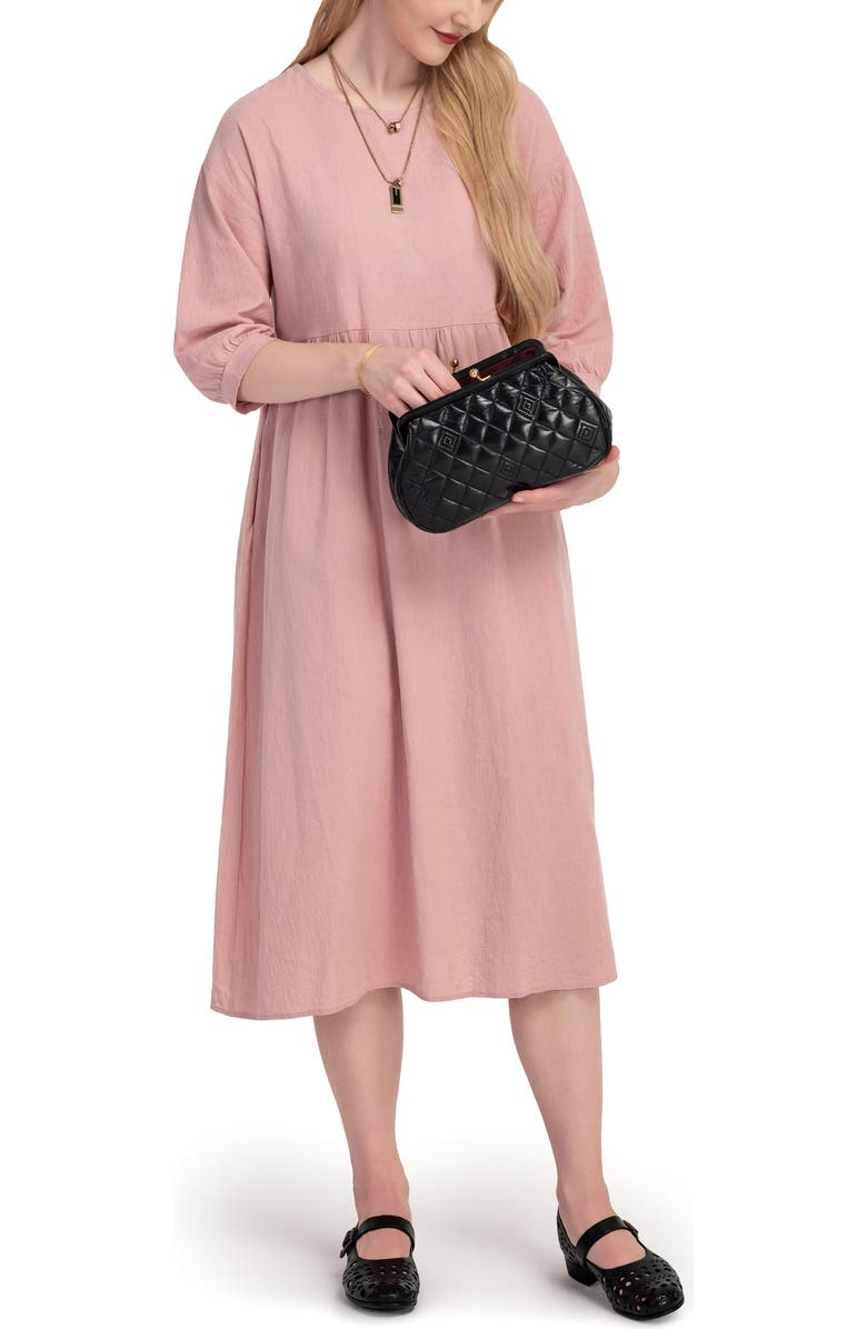 OLD TREND Petunia Small Quilted Leather Crossbody, Alternate, color, Black