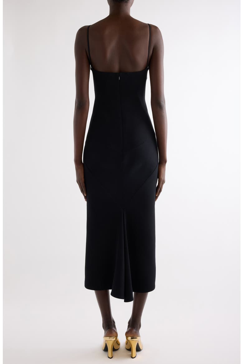 Tailored Cady Sheath Dress, Alternate, color, BLACK