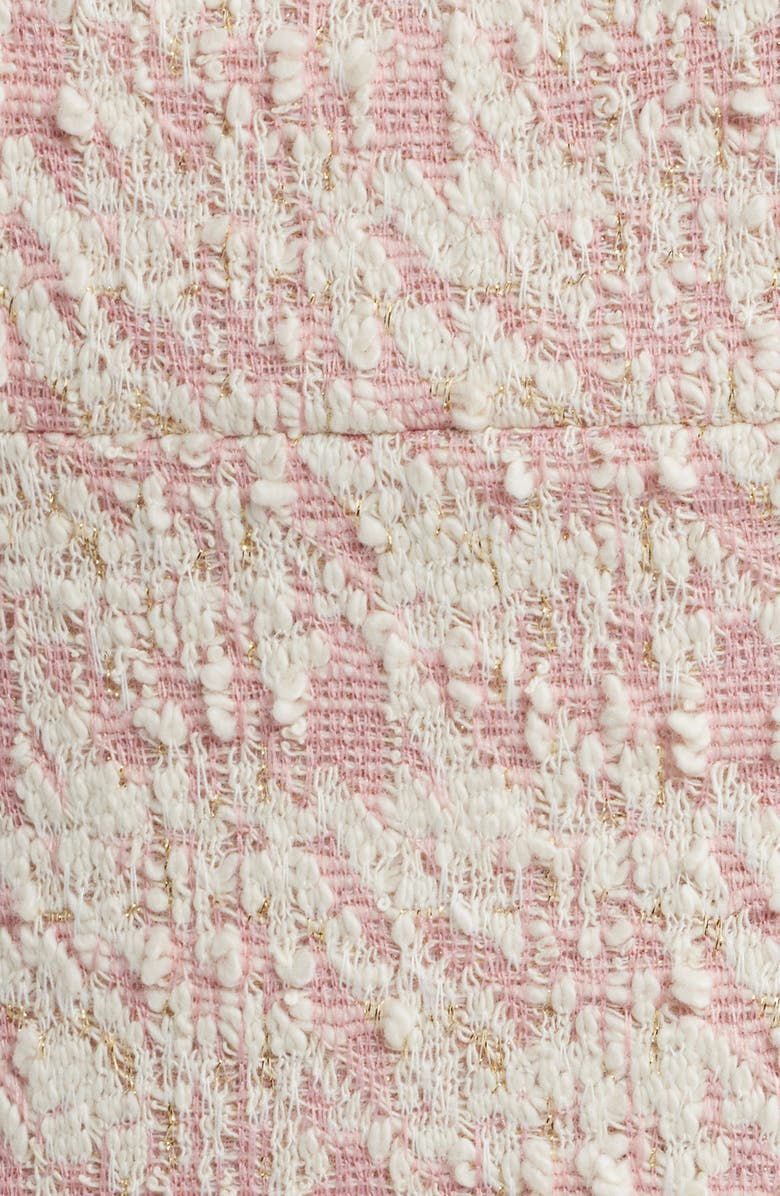 Black Halo Amaranta Bouclé Tweed Midi Dress, Alternate, color,