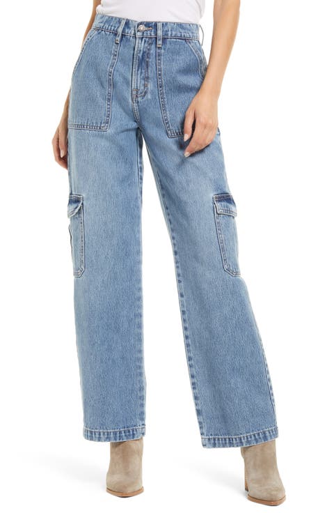 Cargo Pocket Dad Jeans