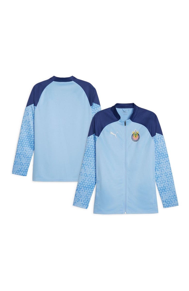 PUMA Men's Puma  Light Blue Chivas 2023/24 Full-Zip Training Top, Main, color, Light Blue