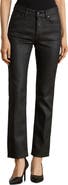 Lauren Ralph Lauren Coated High Waist Straight Leg Ankle Jeans