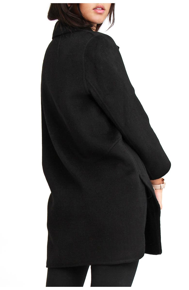 Belle & Bloom Ex-Boyfriend Wool Blend Oversized Jacket, Alternate, color, Black