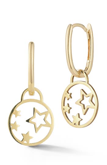Ember Fine Jewelry 14k Gold Star Charm Earrings