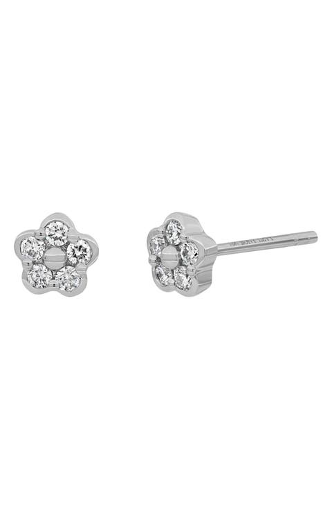 Getty Pavé Diamond Floral Stud Earrings - 0.17ct. (Nordstrom Exclusive)