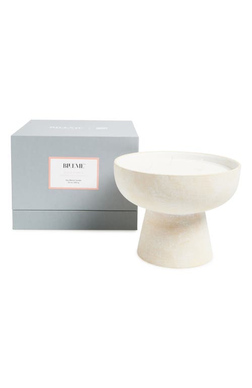 Blueme Romance Large Ceramic Candle In White