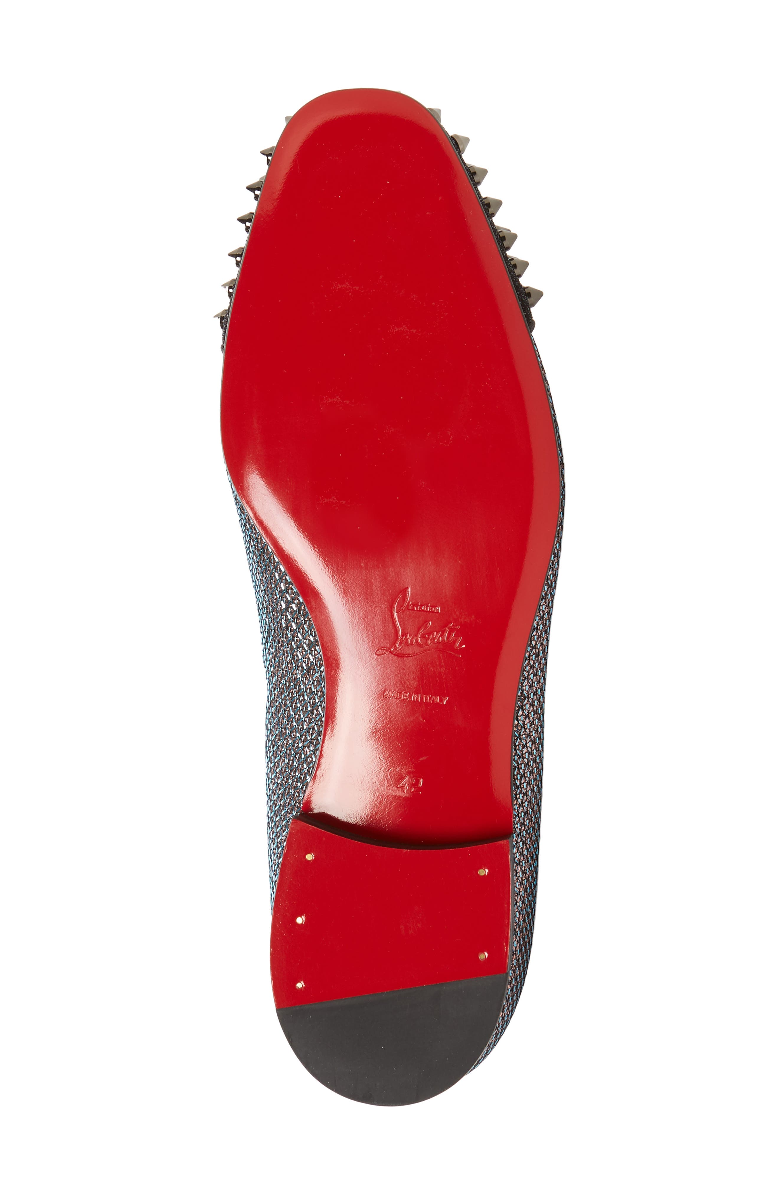 Christian Louboutin Spooky Spiked Venetian Loafer, Alternate, color, 
