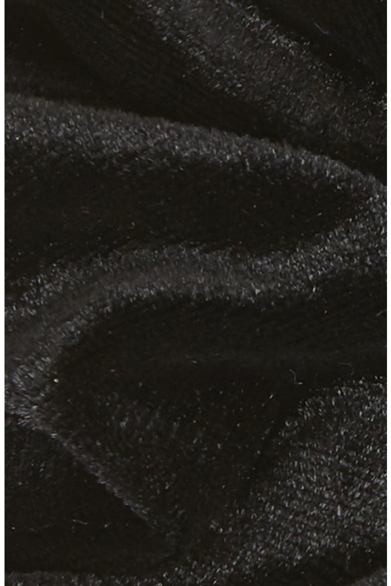 Velour Scrunchie, Alternate, color, BLACK
