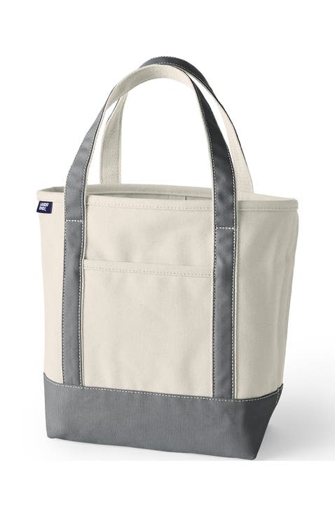 Open Top Canvas Tote Bag