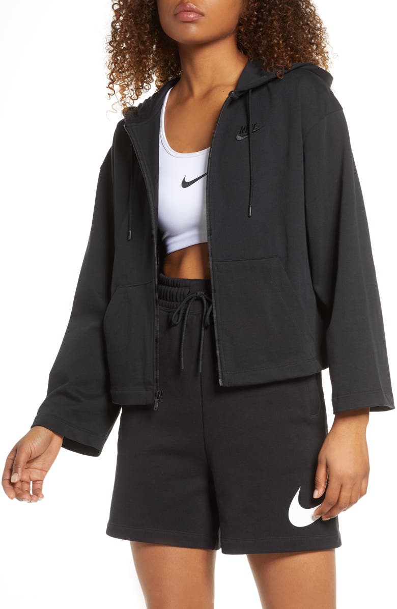 Nike Sportswear Jersey Full Zip Hoodie, Main, color,