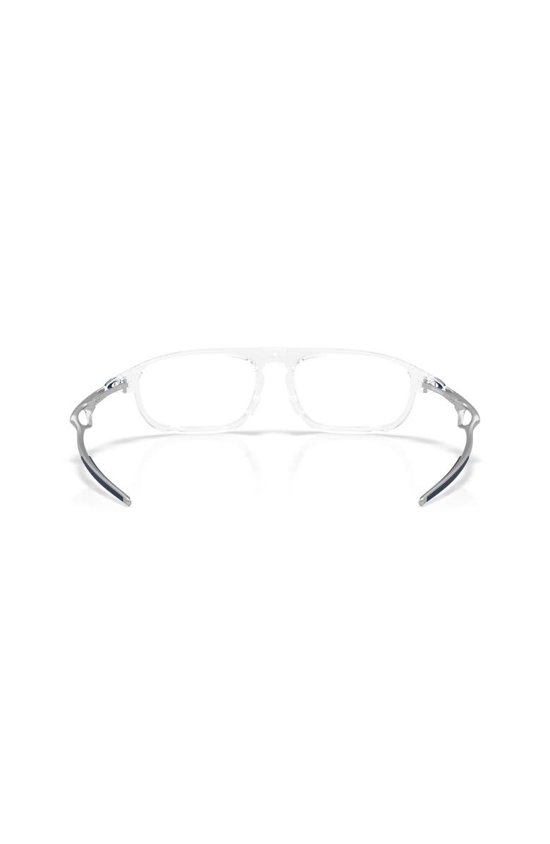 Oakley 53mm Rectangle optical glasses, Alternate, color, Transparent