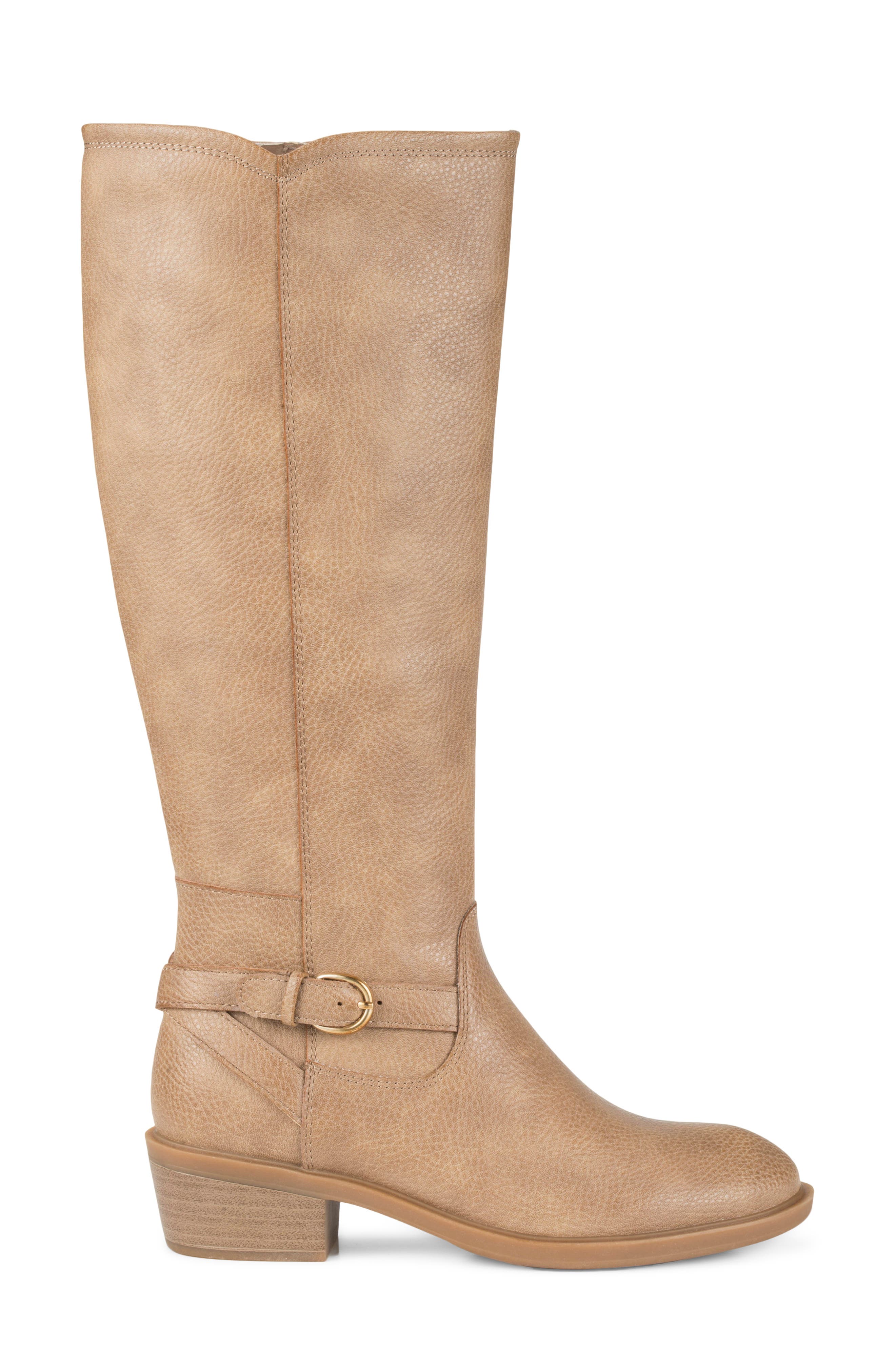 Natara Faux Leather Riding Boot, Alternate, color, WHISKEY