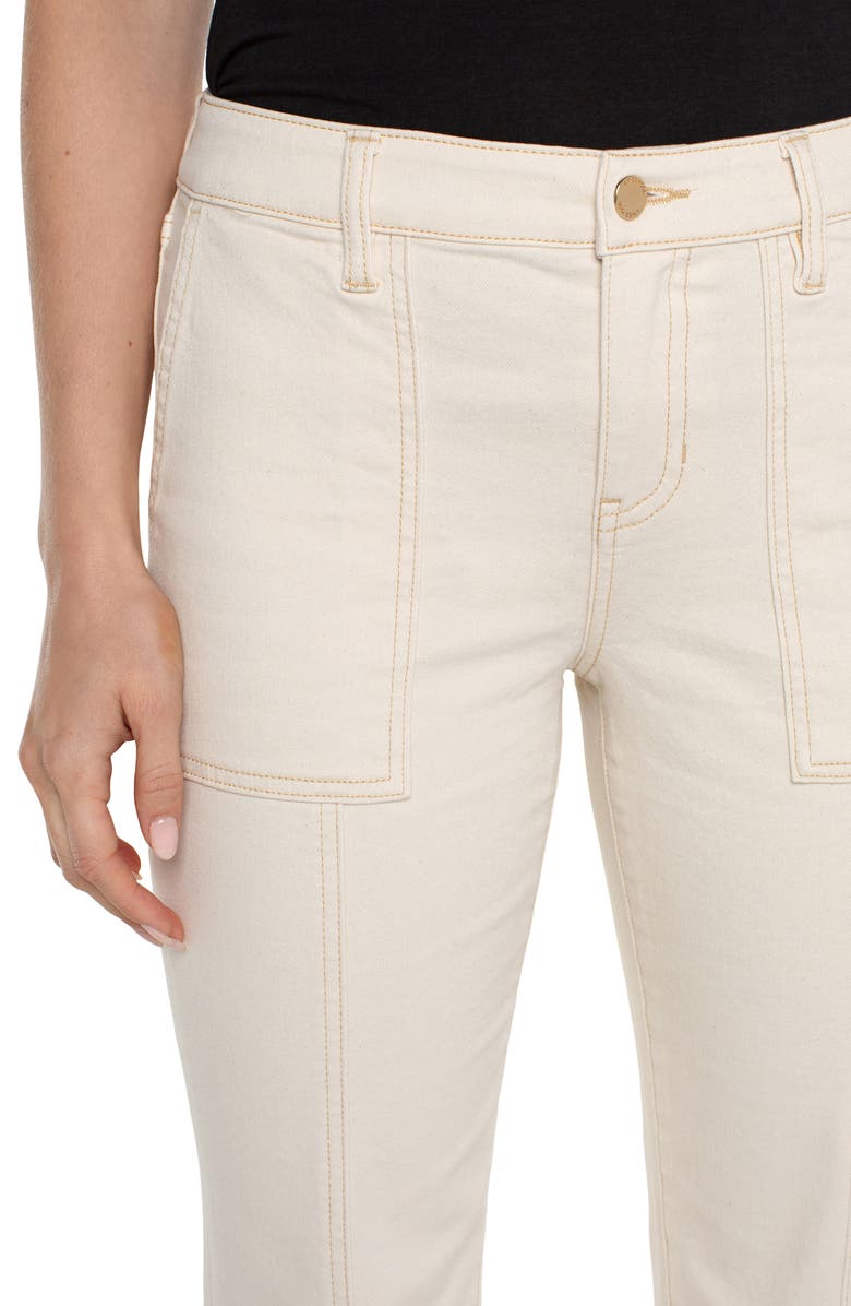 Liverpool Los Angeles Hannah Utility Pocket Crop Flare Jeans, Alternate, color,