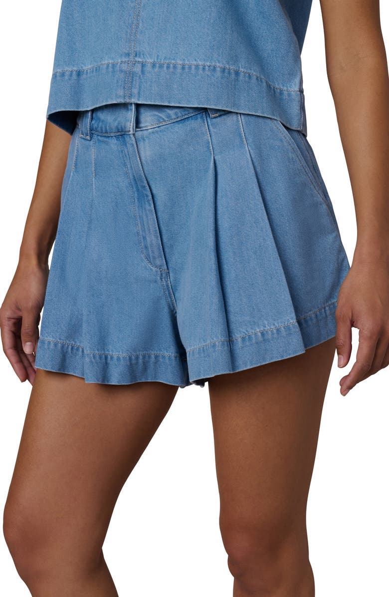 Joe's The Lillie Pleated A-Line Denim Shorts, Alternate, color, Copious
