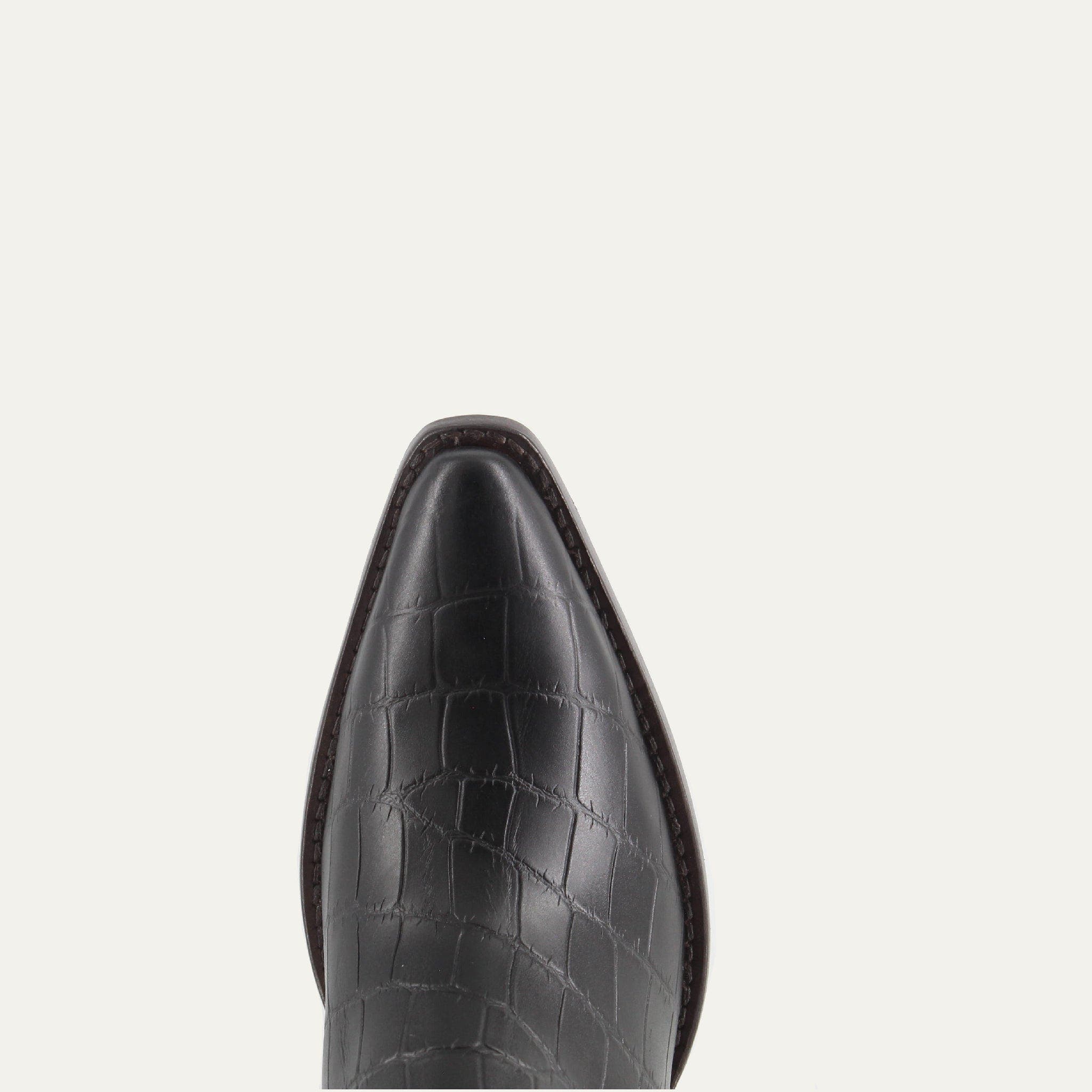 Buck & Brana Bianca Leather Boots, Alternate, color, Black