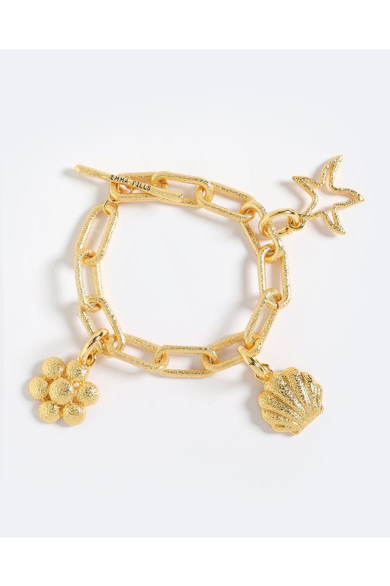 Capri Charm Bracelet, Main, color, Gold