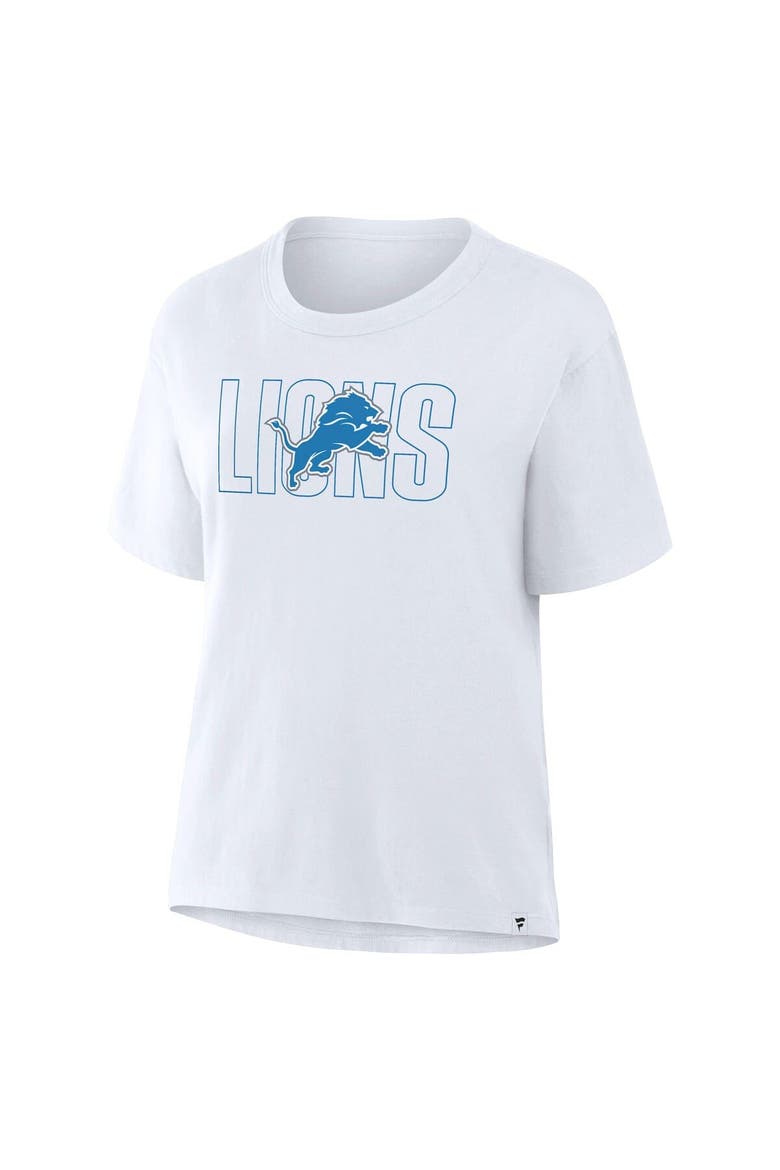 Women's Fanatics Ash Detroit Lions Line Em Up T-Shirt, Alternate, color, Ash