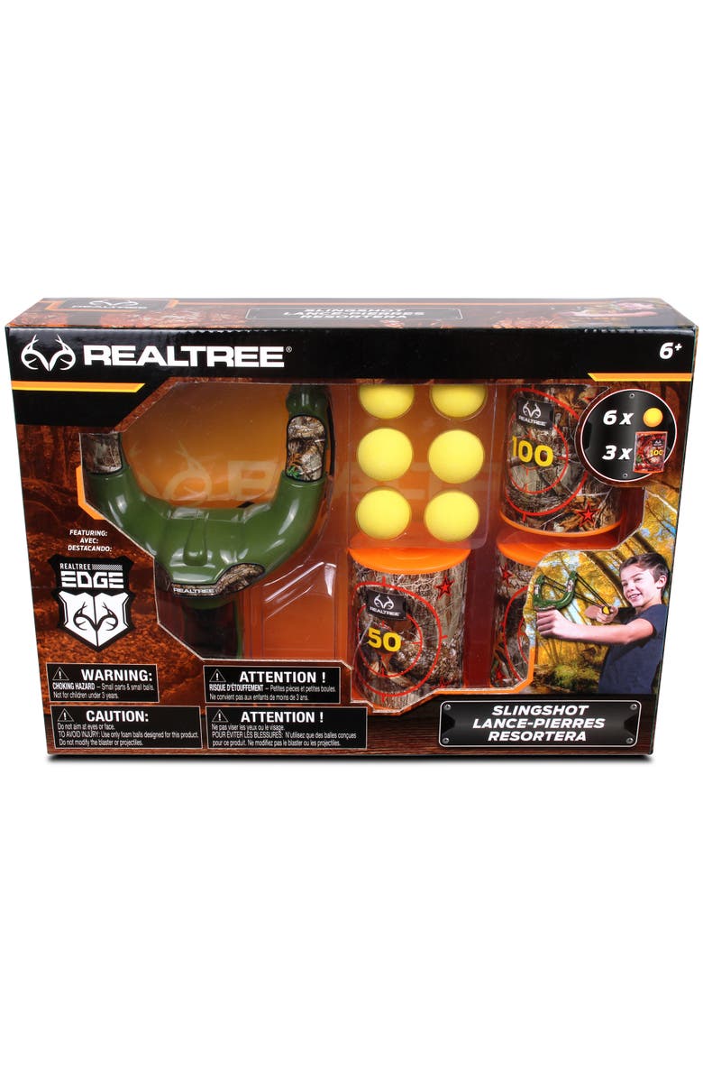 REALTREE Handheld Slingshot Set Green, 10Pcs, Alternate, color, Multicolored