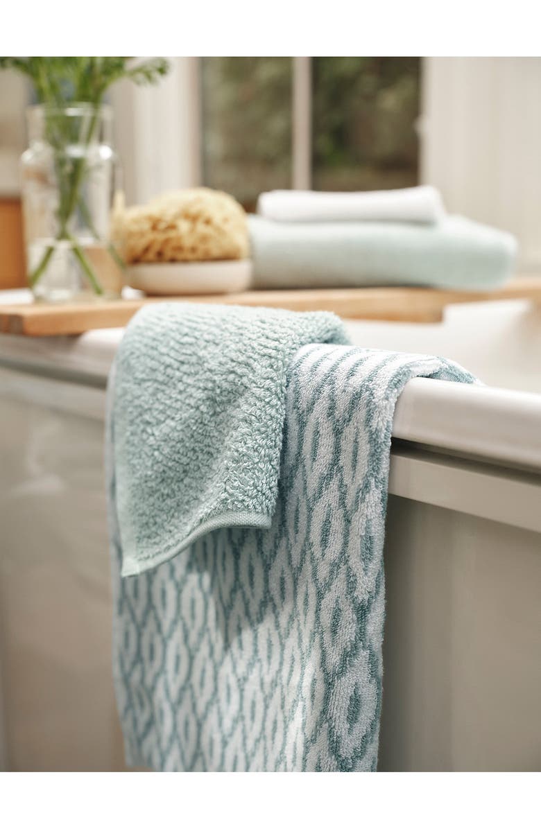 Coyuchi Air Weight Organic Cotton Wash Cloths, Alternate, color, Sea Mist