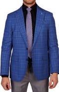TailorByrd Modern Fit Textured Shadow Plaid Sport Coat