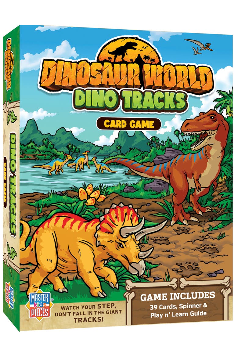 Dinosaur World Dino Tracks Card Game, Main, color, Multicolor