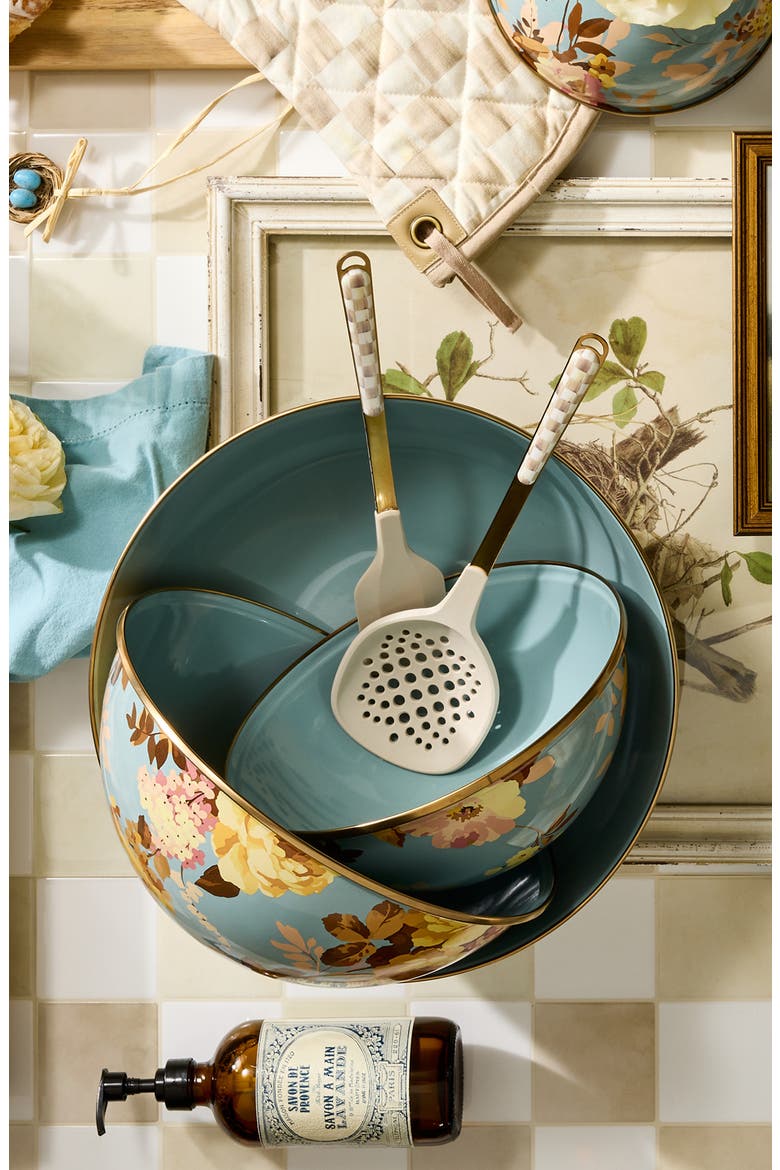 Wild Rose Slate Extra Large Everyday Bowl, Alternate, color, BLUE