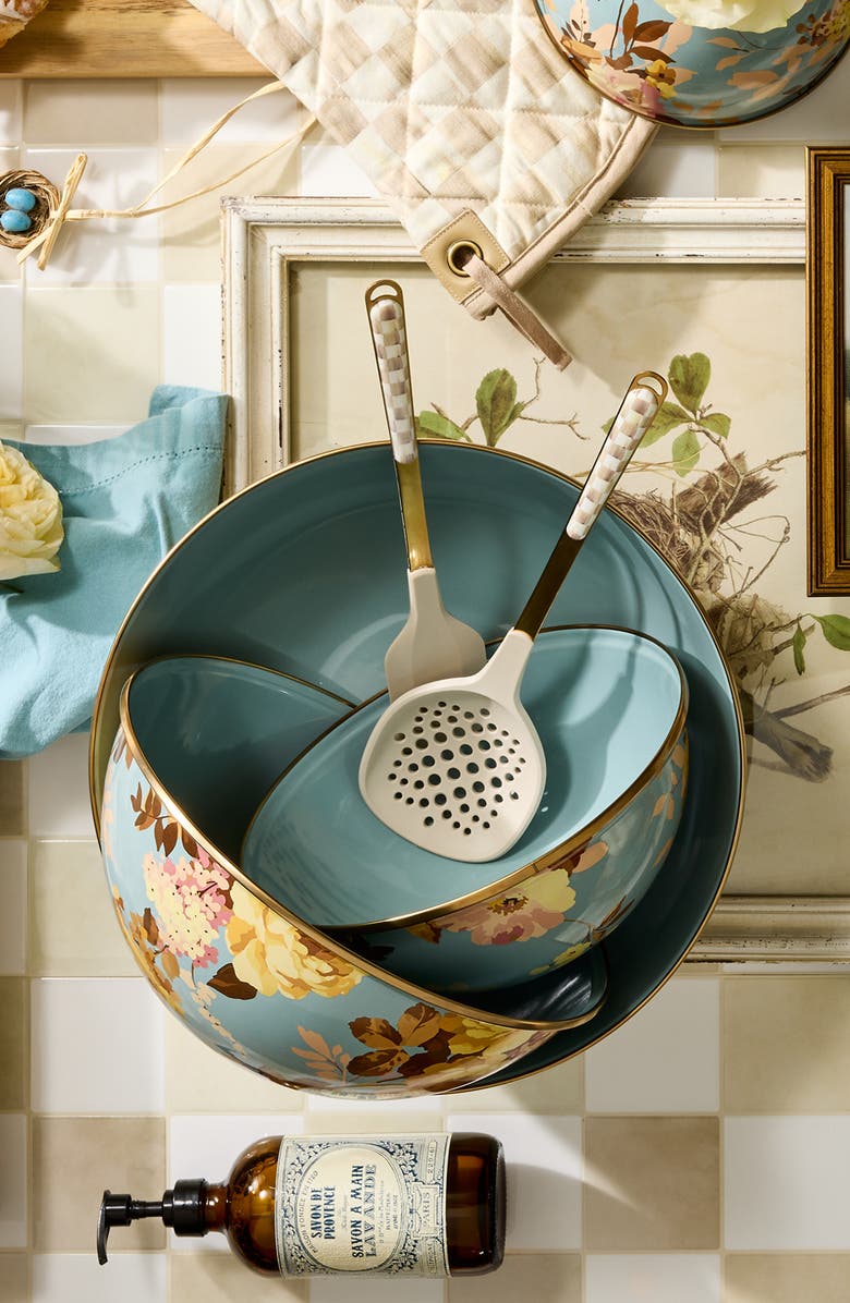 MACKENZIE CHILDS Wild Rose Slate Extra Large Everyday Bowl, Alternate, color, Blue