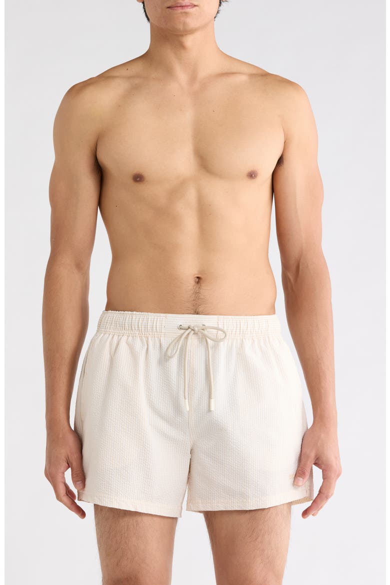 Velvetfish Seersucker Swim Trunks, Main, color, OPEN WHITE